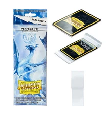 Sealable Perfect Fit Clear 100ct Dragon Shield Sleeves Standard Size AT-13201