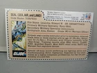 GI JOE -- 1983  TORPEDO  Uncut Mail In Exclusive File Card -- GIJOE