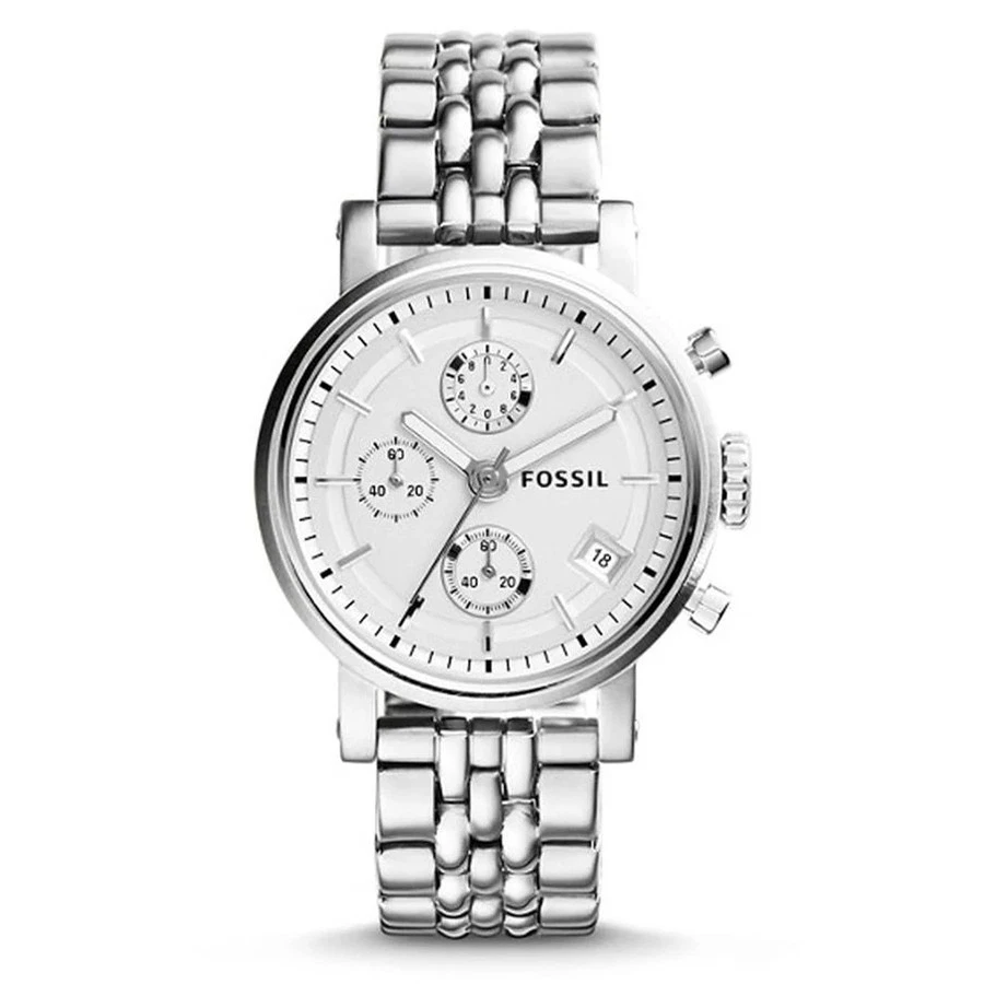 Fossil Women's Boyfriend Chronograph Rose Gold-Tone Dial 38mm Watch ES3380 - Image 3 of 4