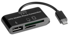 Conexión de teléfono móvil 3 en 1 MicroUSB OTG para cable adaptador Microsoft Surface 3 4G