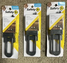 Safety 1st Double Door Decor Slide Lock ( 3 BOX OF 2-Pack )