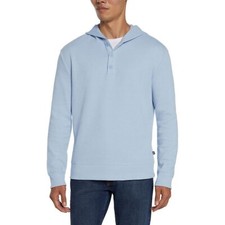 Gap Men's Henley Hoodie Size XL Soft Chambray