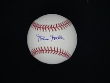 MARVIN MILLER SIGNED OFFICIAL MAJOR LEAGUE BASEBALL WITH JSA COA HOF
