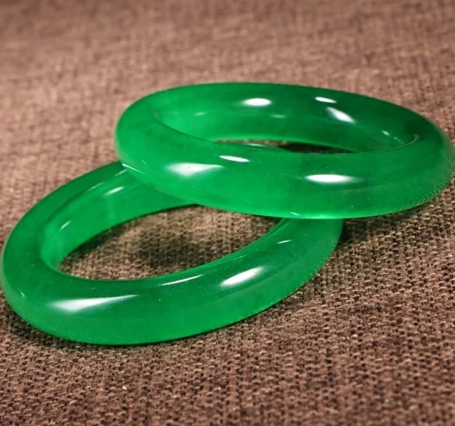 Pulsera Regalo Noble Verde Emperador Jade Hielo Alto Cosecha Rural Temprana (2) Foto 2 de 4