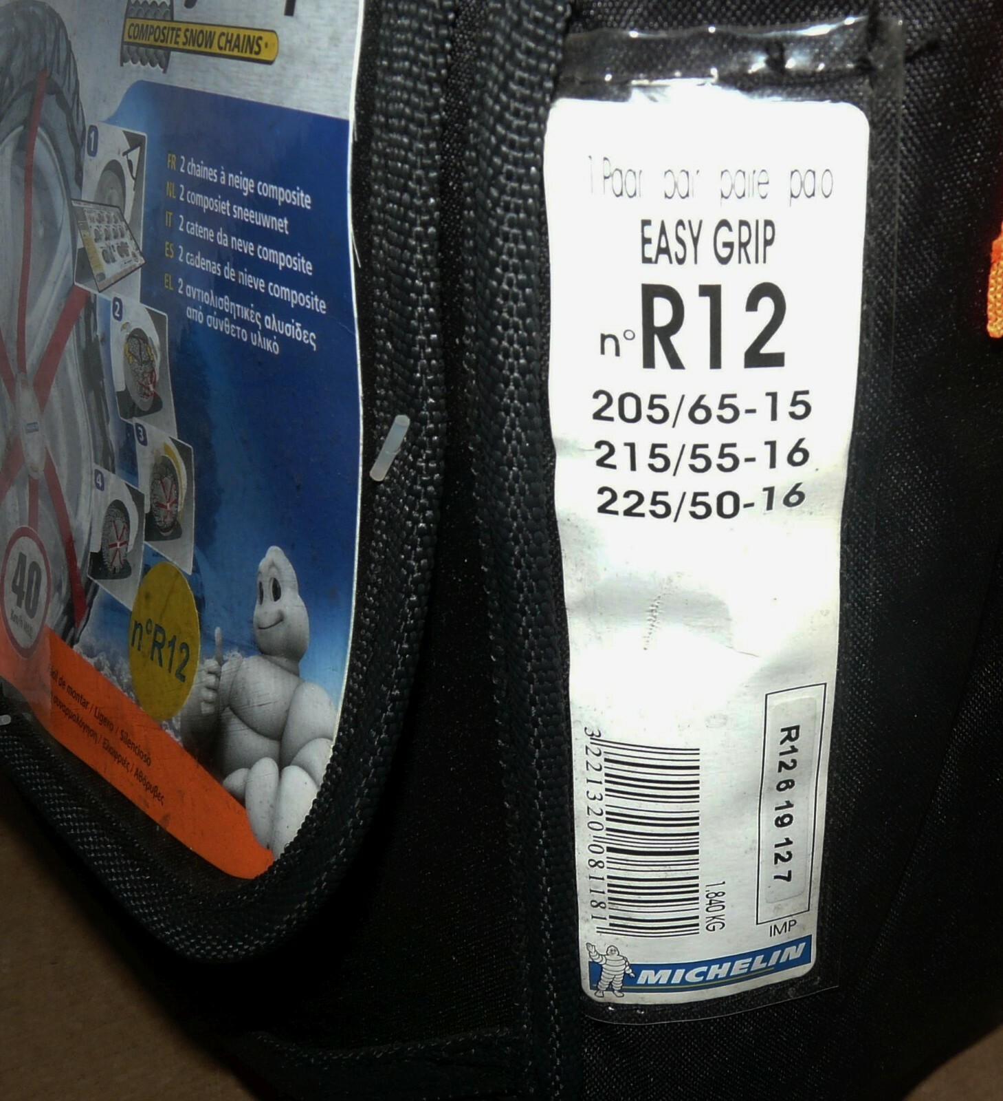 Chaînes à neige Michelin Easy Grip R12 pour vos trajets en station de ski