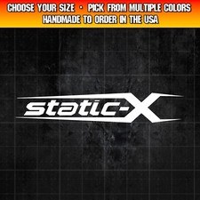 Static X Decal For Cars Trucks Laptops Metal Decal Sticker Nu Metal
