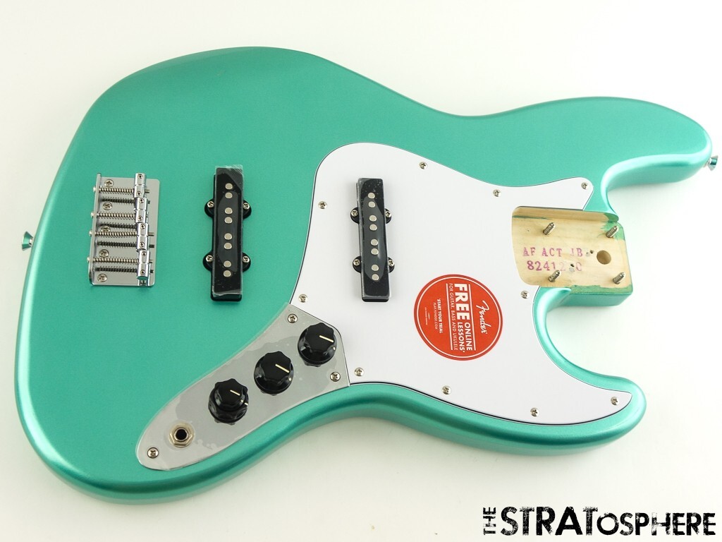 Fender Squier Affinity Active Jazz BASS LOADED BODY Preamp Mystic Surf Green