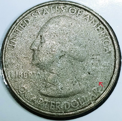 2017 D Error Quarter Sruck Thru Grease On Both Sides Grease Still on coin See P - Picture 8 of 11