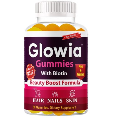 Collagen Beauty Booster Gummies, Hair Skin & Nails Vitamins for Women Men