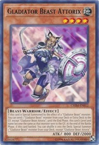 Gladiator Beast Attorix - CHIM-EN012 - Rare - Unlimited Edition x3 - Near Mint