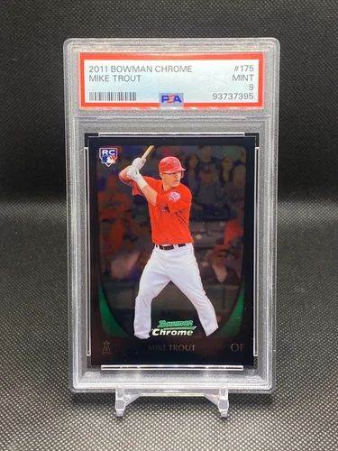 2011 Bowman Chrome MIKE TROUT RC Rookie #175 PSA 9