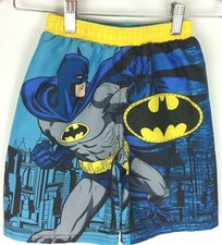 Batman Boys Youth Size 4T Swim Trunks Board Shorts Summer Fun Beach Pool Fun