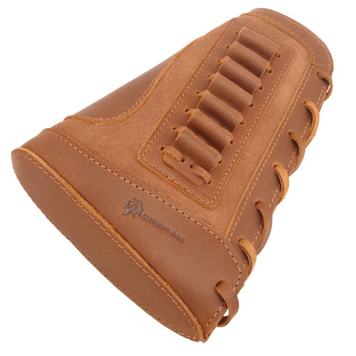Custodia in pelle per munizioni copri fucile fucile buttstock per .357/.308/.22lr/12GA - Foto 35 di 62