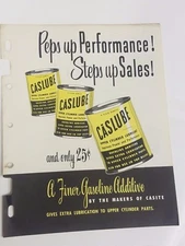 Very Rare CASLUBE Gasoline Additive Advertising By Casite Division Of Hastings