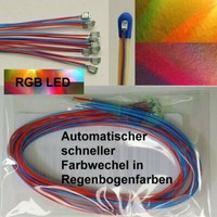 10 StüCk Smd Led 0805 Rgb Schneller Farbwechsel Multicolor Mit Microkabel B14/3