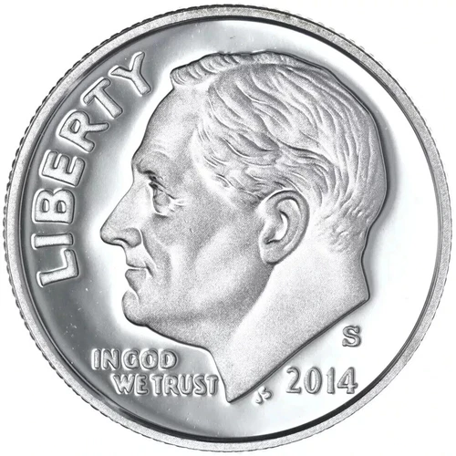 2014 S  Silver  Roosevelt Dime  90% SILVER  DCAM PROOF