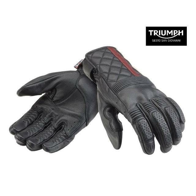 GUANTI MOTO ESTIVI DA UOMO ORIGINALE TRIUMPH SULBY NERO MGVS21126