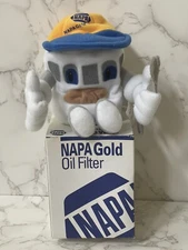 NAPA Gold Auto Oil Filter Mascot Plush MAX Promotional Bean Bag Toy w/ Box