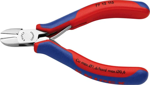 Knipex Elektronik-Seitenschneider 115mm runder Kopf