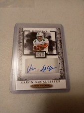 2021 SAGE HIT AARON McCALLISTER RC AUTO AUTOGRAPH CHARLOTTE