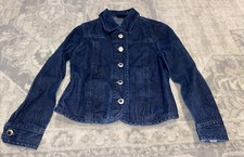 Cruel Girl Jean Jacket Back Yoke Accent Stitching Sz Small 6-7 Youth Girls
