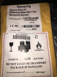 Ersatz Batterien Samsung EB-BG900BBUAMZ Galaxy S5 OEM Akku - Verpackung