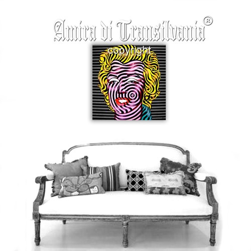 Contemporary Art Painting Marilyn Monroe Woman Portrait Famouse Pop Artist AMIRA - Picture 10 of 24