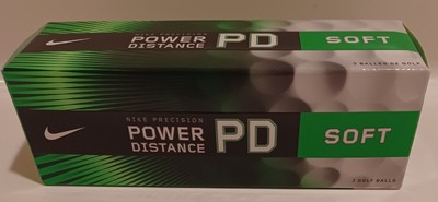 NEW! NIKE Precision Power Distance Golf Balls, Soft, 3 Ball Sleeve Brand New 