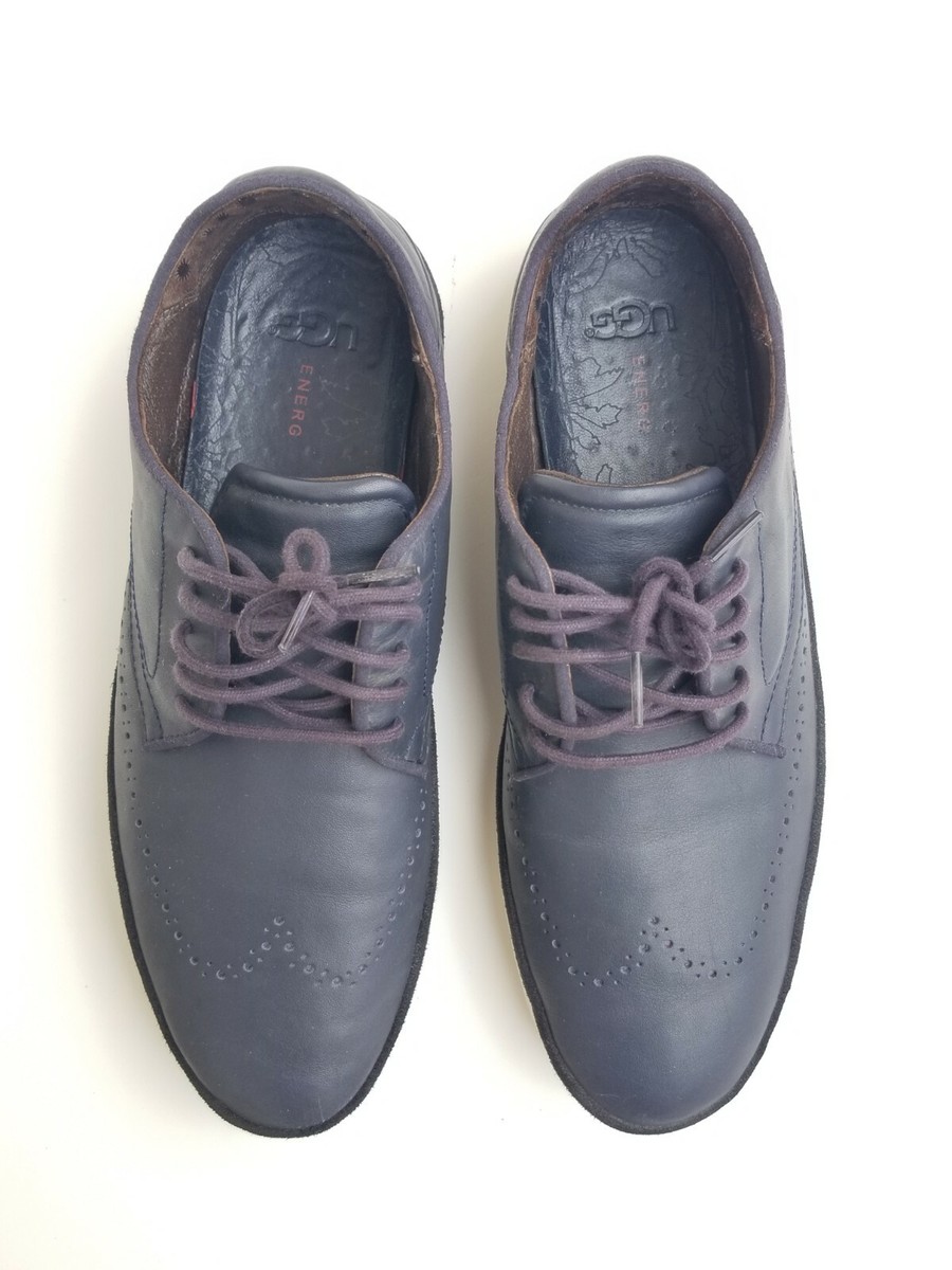 UGG DERBY Cali Navy Leather Wing Tips Men