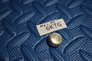 nickle piston top finger press screw button Pearl #6x32 trumpet/cornet #6KT