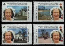 Sierra Leone 1992 - Mi-Nr. 1776-1779 ** - MNH - Queen Elisabeth II