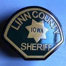 Police Department Linn County 3D routed wood  patch plaque sign Custom