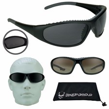 Motorcycle Bifocal Safety Sunglass Reader Sport Non Slip Padded Wind Dust Proof