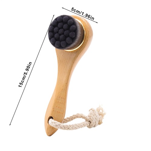 Dry Skin Brush Dry Brushing Scrubber Natural Bristle Wood Handle Massage Scrubbe - Picture 3 of 12