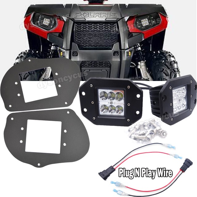 Fit Polaris ATV Sportsman 1000 850 570 RZR 800 900XP 24W LED Pod