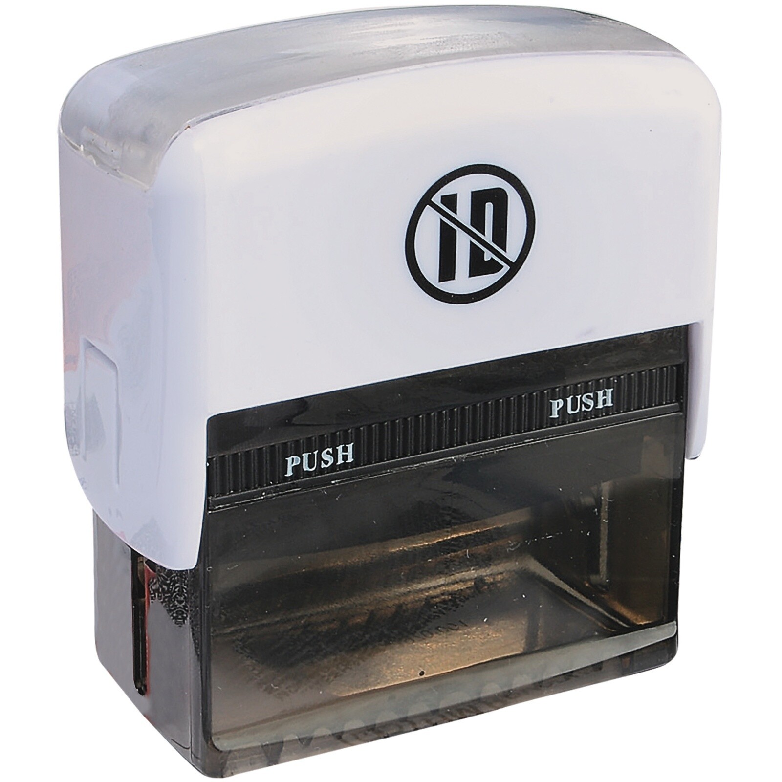 ID Protector Stamp Builtin Black Ink Pad Identity Data Theft Fraud