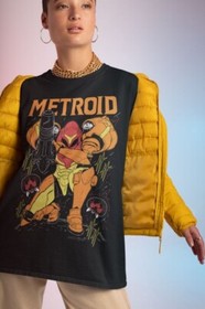Metroid Samus Shirt NES Classic Game Nintendo Retro Graphic T-Shirt All Size