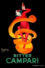Poster poster poster advertising aperitif Cordial Campari print 50x70 cm.