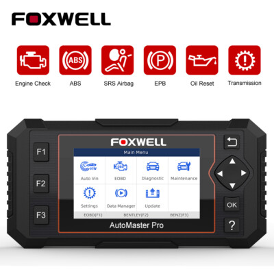 FOXWELL NT614Elite Auto OBD2 Diagnostic Scanner Tool ABS SRS Oil Reset 4-7 Day