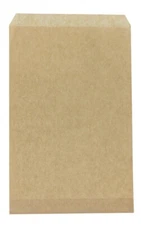 Flat Kraft Khaki Paper Gift Bags LOT OF 100 Paper Merchandise Jewelry Gift Bags