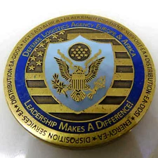 UNITED STATES DEFENSE LOGISTICS AGENCY EUROPE AFRICA CHALLENGE COIN