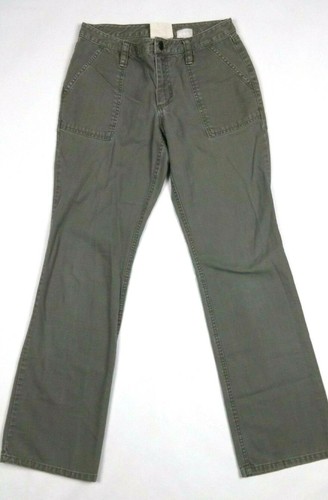 Pants Sz 1 XS Green Khaki Boot Cut 