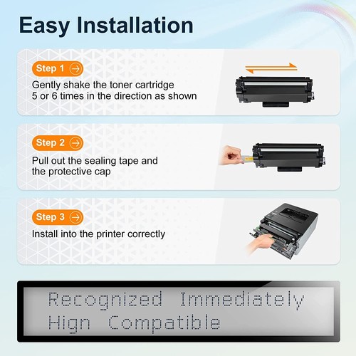 4 Stück TN-760 Tonerkartusche für Brother TN730 MFC-L2710DW DCP-L2550DW HL-L2390DW - Bild 4 von 6