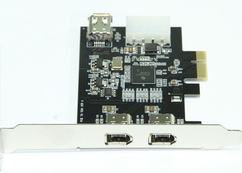 PCI-E express to 2+1 Ports 6-Pin IEEE1394a Firewire400 Video Capture Ti XIO2213 - 第 2/3 張圖片