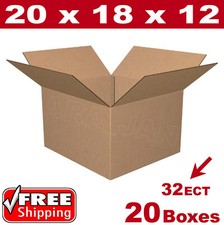 20 - 20x18x12 Cardboard Boxes Mailing Packing Shipping Box Corrugated Carton