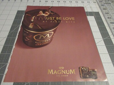 2019 Magnum Ice Cream Must be Love, Double Sea Salt Caramel, Print Ad