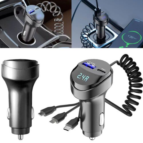 Car Charger Adapter for iPhone 14 13 12 11 Pro Max X XS XR 6 7 8 Fast Charging - Picture 1 of 13