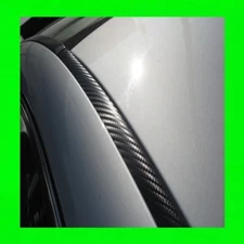 FOR INFINITI CARBON FIBER 2PC ROOF TOP TRIM DRIP MOLDINGS COVERS SET WARRANTY 2