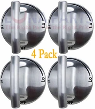 4 Pack Surface Burner Knob for Jenn Air, AP5668987, PS2375871, 7733P410-60