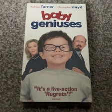 Baby Geniuses Factory Sealed 1999 VHS Tape Kathleen Turner Christopher Lloyd